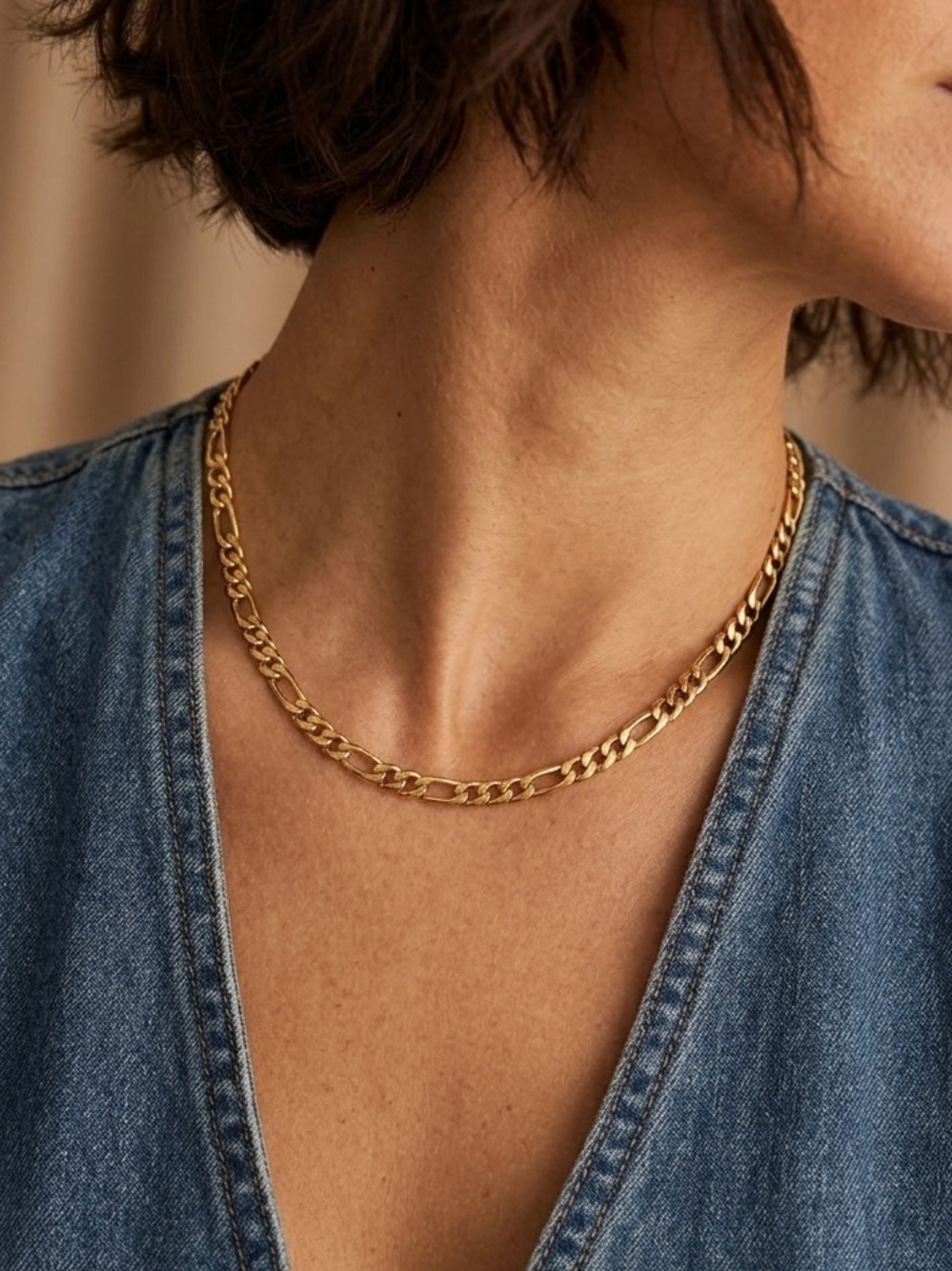 FIGARO Chain Necklace | 18k Gold Plated